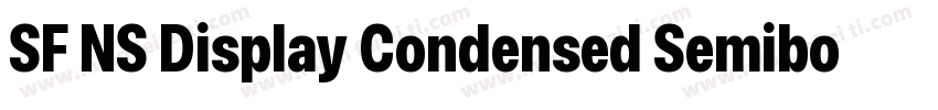 SF NS Display Condensed Semibold字体转换